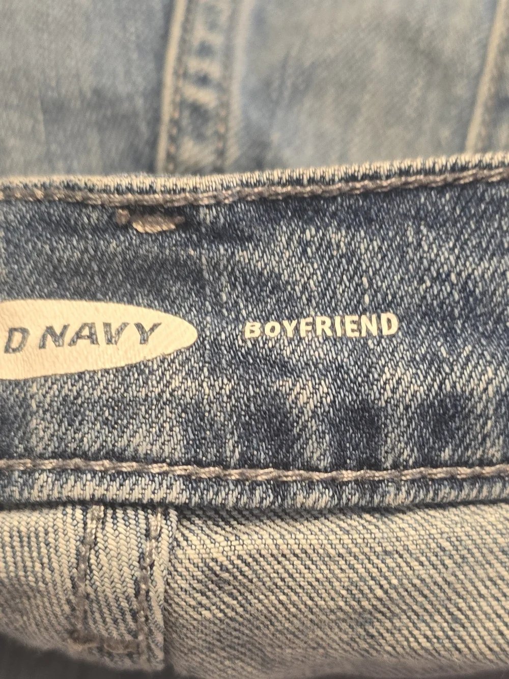 Old Navy Light Blue Distressed Denim Roll-Cuff Shorts